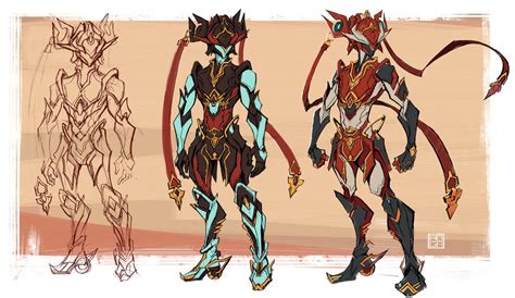 WARFRAME - Nezha Prime Study by ChickenDrawsDogs on DeviantArt