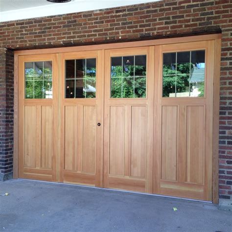 Custom 9' X 14' Douglas Fir Bi-Fold Garage Doors by The Plane Edge, LLC ...