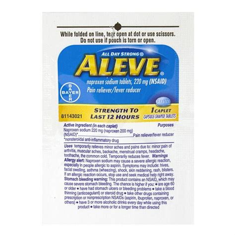 Wholesale Aleve - Pack of 1: Hotels: Weiner's LTD