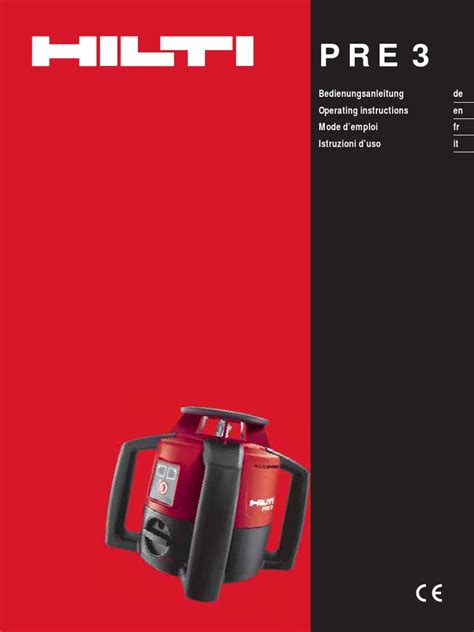 Manual Hilti | PDF | Battery (Electricity) | Calibration