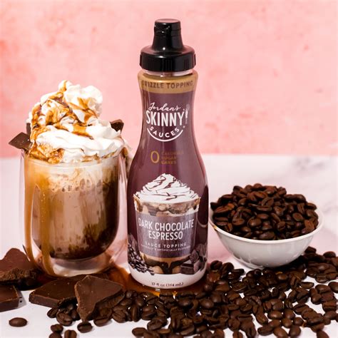 Sugar Free Dark Chocolate Espresso Sauce | Skinny Syrups | Skinny Mixes