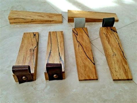 2 x Solid Oak Door Stops Stopper Wedges Handmade Leather | Etsy | Wooden door stops, Wooden ...