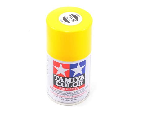Tamiya TS-16 Yellow Lacquer Spray Paint (100ml) [TAM85016] | Cars & Trucks - AMain Hobbies