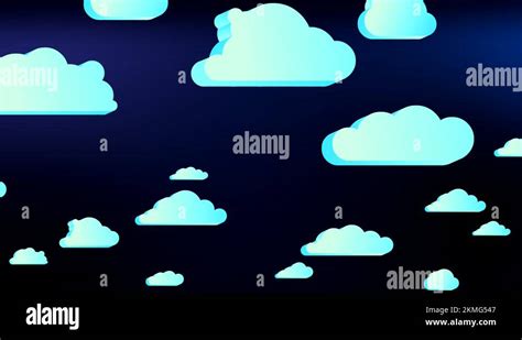 Cartoon moving clouds animation 30s 60 fps loop Stock Video Footage - Alamy