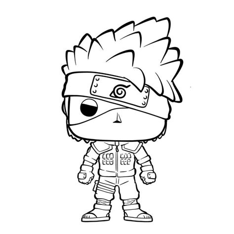 How to Draw Kakashi Hatake Funko Pop Figure in 2023 | Funko pop figures ...