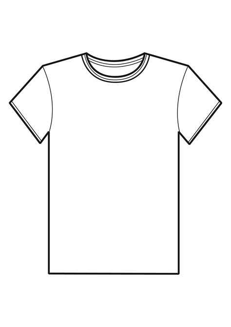 Blank Shirt Coloring Page - nolyutesa