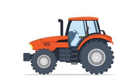 tractor isolated object for farm with modern flat style 4115544 Vector Art at Vecteezy