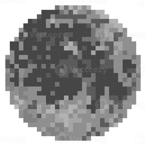 Pixel art moon 13743331 PNG