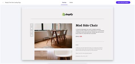 Shopify Custom Page Template