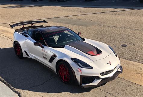 Exterior 2014-18 Chevrolet Corvette Stingray C7 Z06 Front Lip Splitter Spoiler Deflector Parts ...