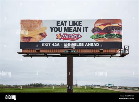 Fast Food Billboard Advertisement High Resolution Stock Photography and ...