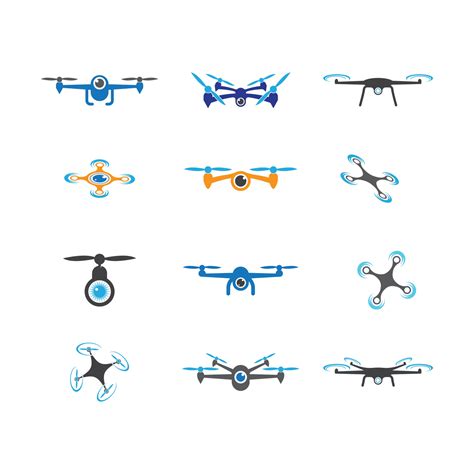 Drone logo images illustration 3333332 Vector Art at Vecteezy