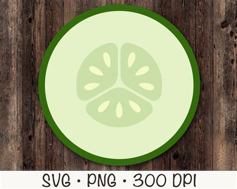 Cucumber Slice SVG, Cucumber PNG, Cucumber Clipart, Instant Digital Download - Etsy