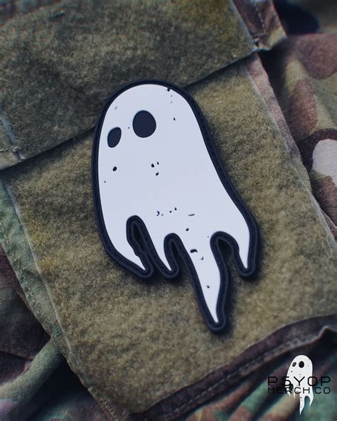 PMC GHOST LOGO PVC PATCH | PSYOP Merch Co