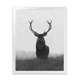 Buy Black & White Elk Art Print | The Print Emporium®