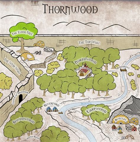 Thornwood Illustrated Map : dndmaps