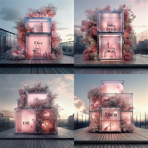 Dior Outdoor Pop up Display Design Concept -AI on Behance