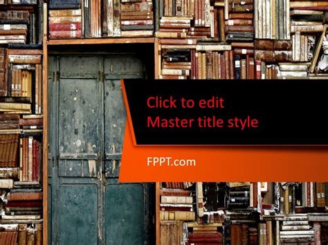 Free Bookshelf PowerPoint Template - Free PowerPoint Templates