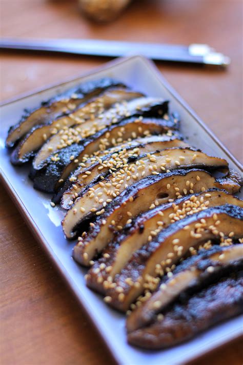 Balsamic-Ginger Grilled Portobello Mushrooms - The Roasted Root