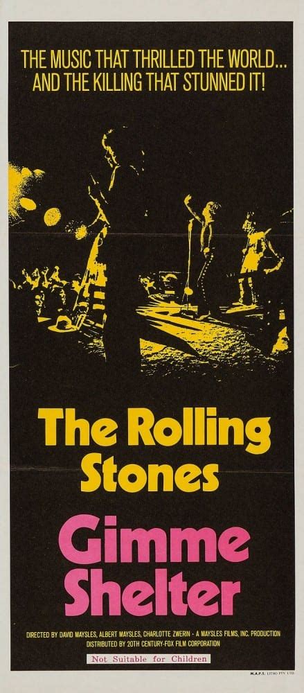 The Rolling Stones’ “Gimme Shelter” Lobby Cards (1970) – AMERICAN SUBURB X