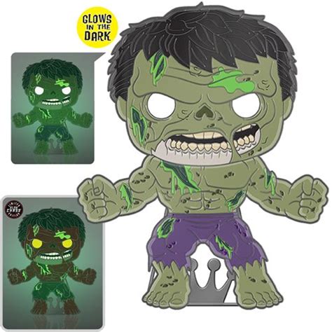 Marvel Zombies Zombie Hulk Glow-in-the-Dark Large Enamel Funko Pop! Pin #34