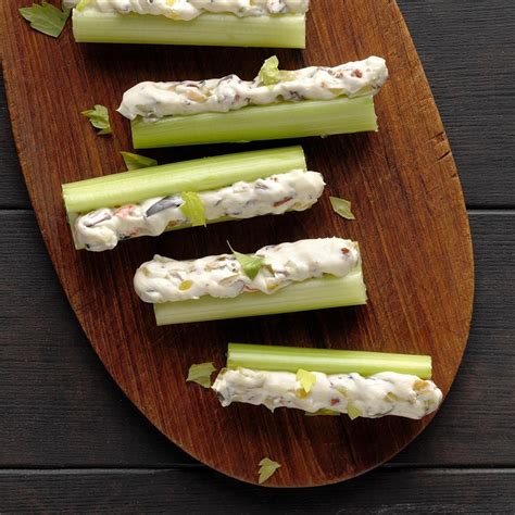 Olive-Stuffed Celery | Recipe | Celery recipes, Snacks, Recipes