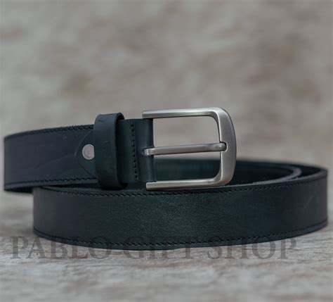 Black Leather Ladies Belt