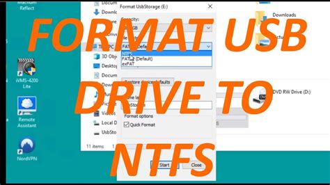 How to Format a USB Stick to NTFS so that you can save files larger than 4gb. - YouTube