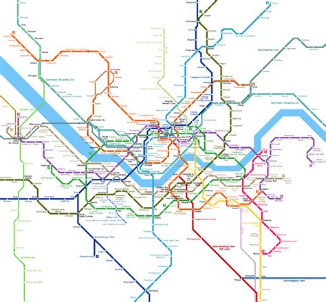 Subway Map In Seoul - Reena Catriona