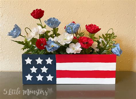 5 Little Monsters: Stars and Stripes Planter Box