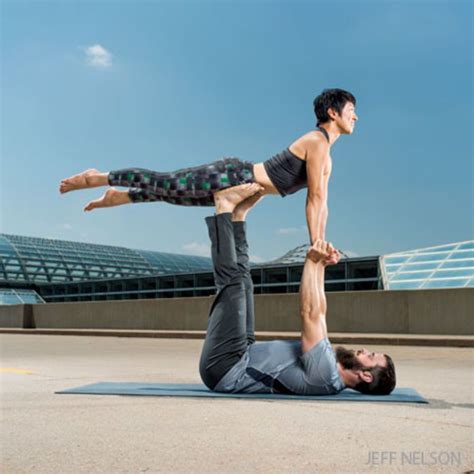 AcroYoga 101: A Classic Sequence for Beginners | Partner yoga poses, Couples yoga poses, Acro ...