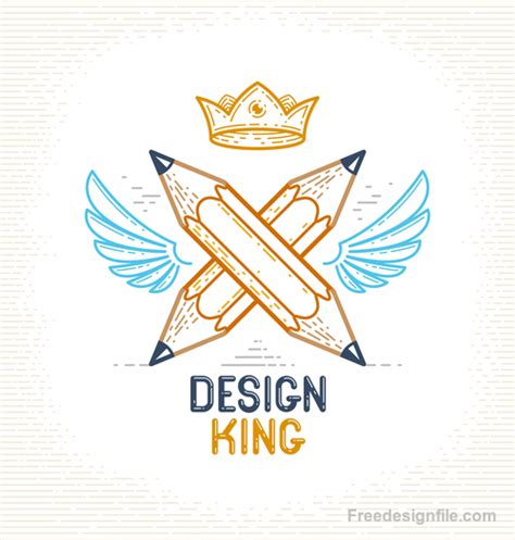 King logo creative design vectors free download