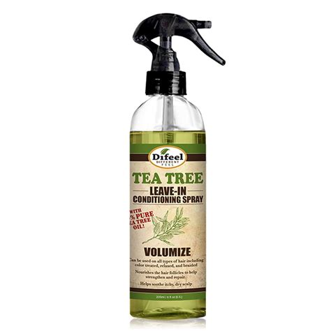 Difeel Volumize Leave in Conditioning Spray with 100% Pure Tea Tree Oil ...