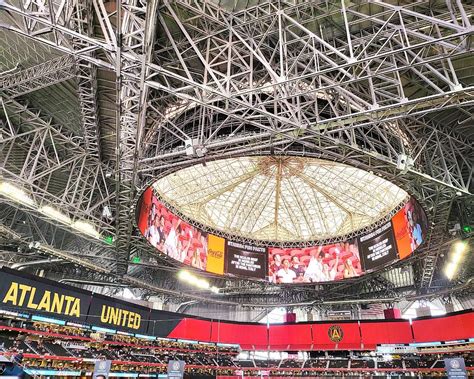 Mercedes Stadium Roof Closed Photograph by Michael VanPatten - Fine Art ...