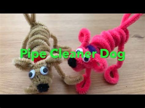 Pipe Cleaner Dog | Pipe cleaner, Pipe cleaner crafts, Paper roses diy