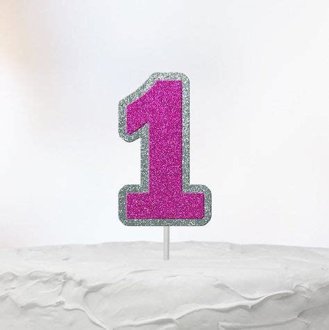 Number 1 Birthday Cake Topper, Celebration ONE Multi-Color Cake Topper, Kids Party Decor | 1st ...
