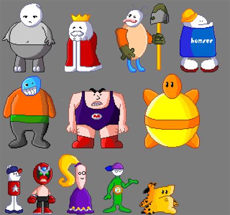 Finished drawing the main 12 characters of Homestar Runner : r ...