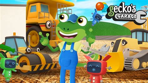 Gecko And Friends Visit The Construction Site!｜Gecko's Garage｜Learning For Toddlers｜Trucks For ...