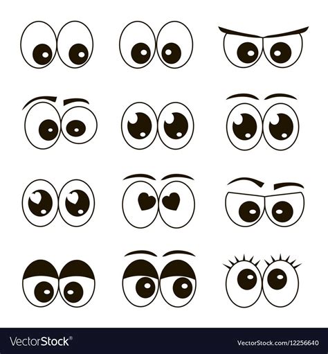 High quality original trendy vector set of cartoon eyes. Download a Free Preview or High Quality ...