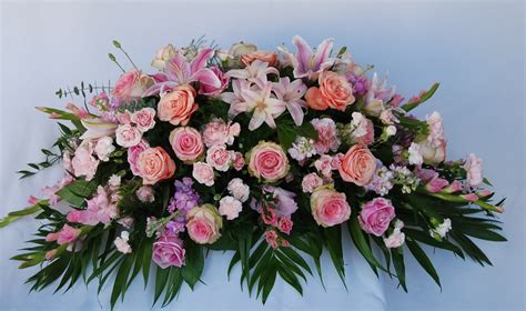 Pink Tribute Casket Spray in La Crescenta, CA | Crescenta Valley Flowers