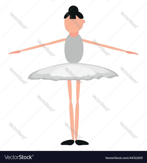 Battement ballet move on a white background Vector Image