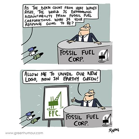Green Humour: Heat Waves and Fossil Fuel Corporations