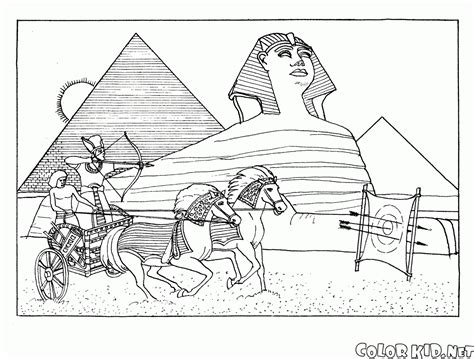 Coloring page - Egyptian pyramids