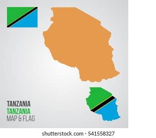 Tanzania Map Flag Stock Vector (Royalty Free) 541558327 | Shutterstock