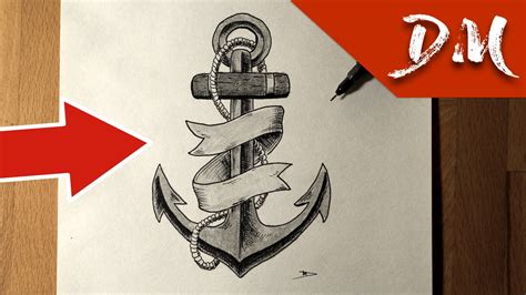 HOW TO DRAW AN ANCHOR - YouTube