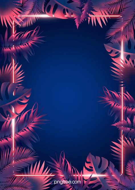 Colorful Neon Plant Event Background Wallpaper Image For Free Download ...