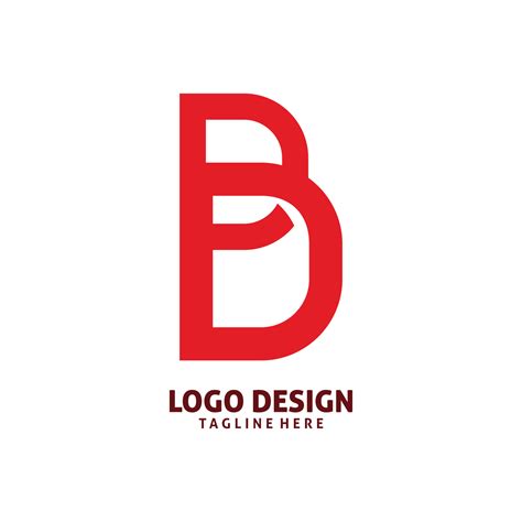 red letter b logo design 11236217 Vector Art at Vecteezy