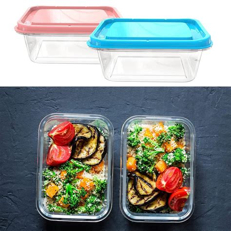 Glass Storage Containers Airtight Metal Food Containers with Lids Lunch ...