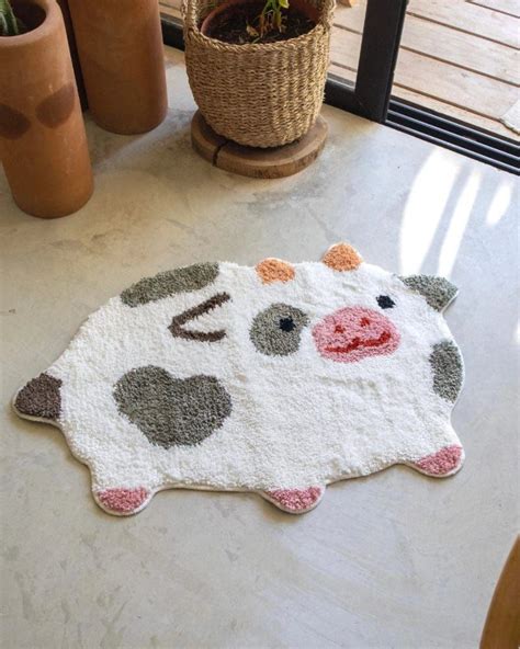 Shopzoki© Cow Rug | Cow rug, Cute room decor, Crafts