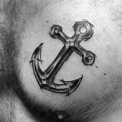 50 Simple Anchor Tattoos For Men - Nautical Ink Design Ideas